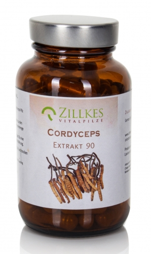Cordyceps sinensis Extrakt, Zillkes Pilze, 90 Kapseln